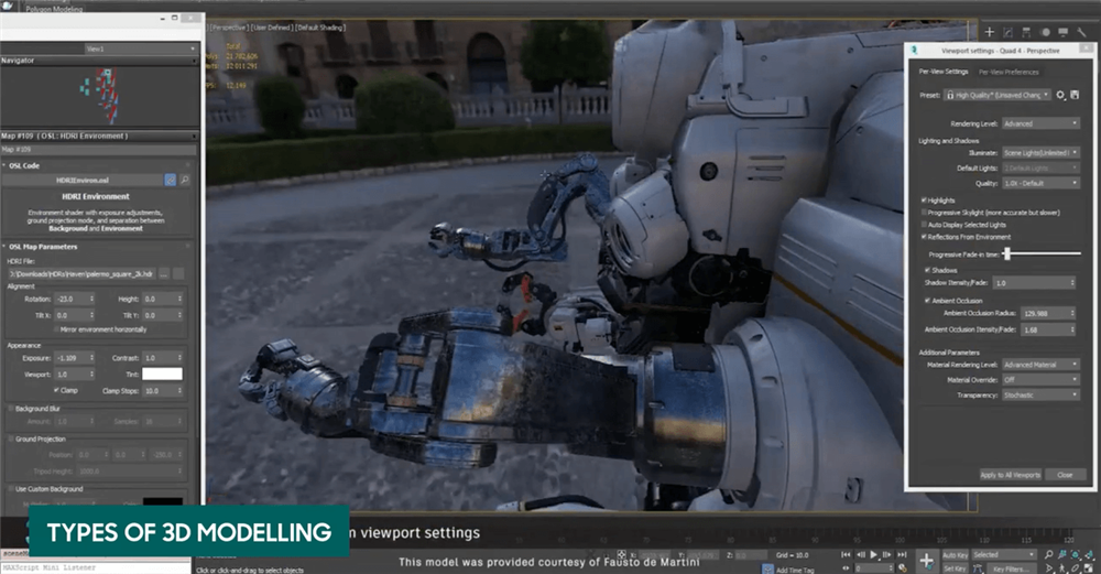 Types of 3D modelling